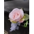 Dekoracja auta do ślubu - kompozycja  girlanda kwiatowa pastelowa rózowa